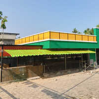 Yellow Pvc Foldable Arm Awning - Design Type: Standard