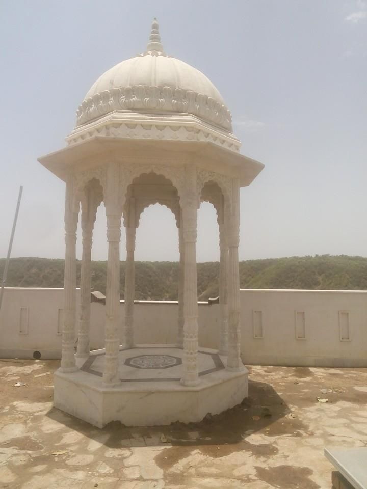 आउटडोर संगमरमर का गज़ेबो