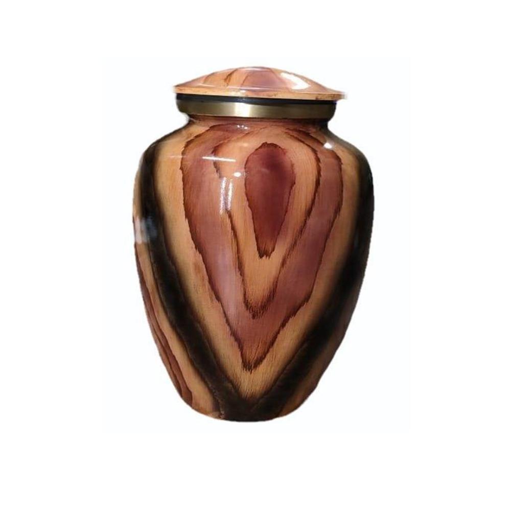 Mango Wood Dark Polished Wooden Urns - Human Ashes Wooden Urns - Color: Custom Stain Options