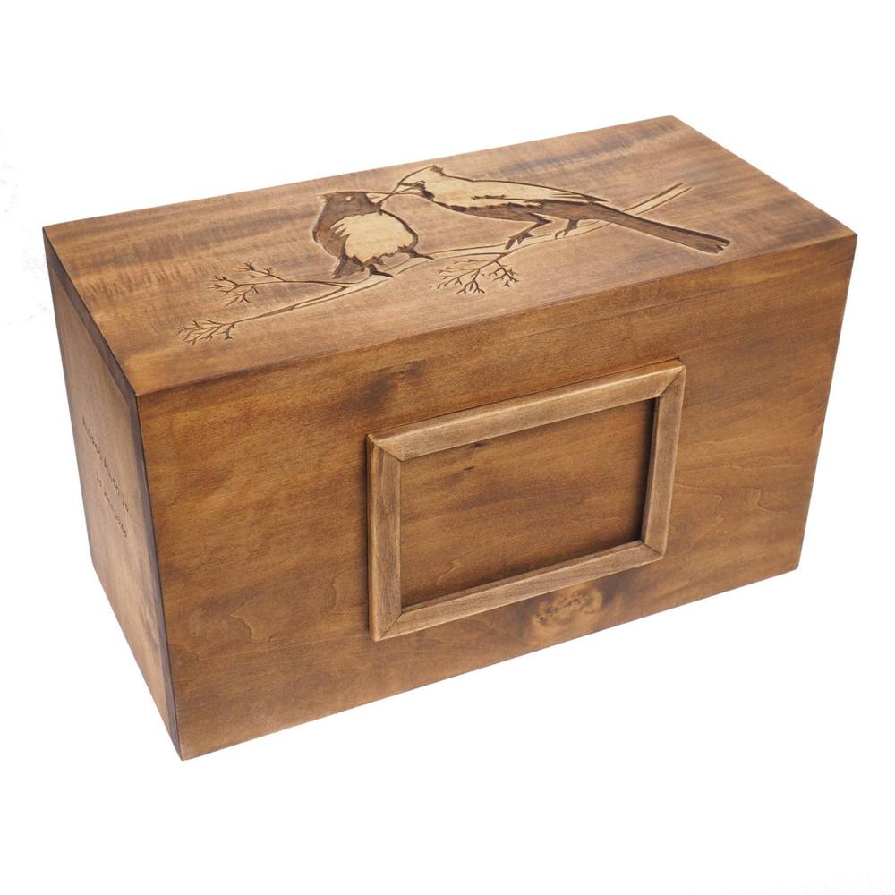 Square Shape Wooden Urns For Funeral Cremations