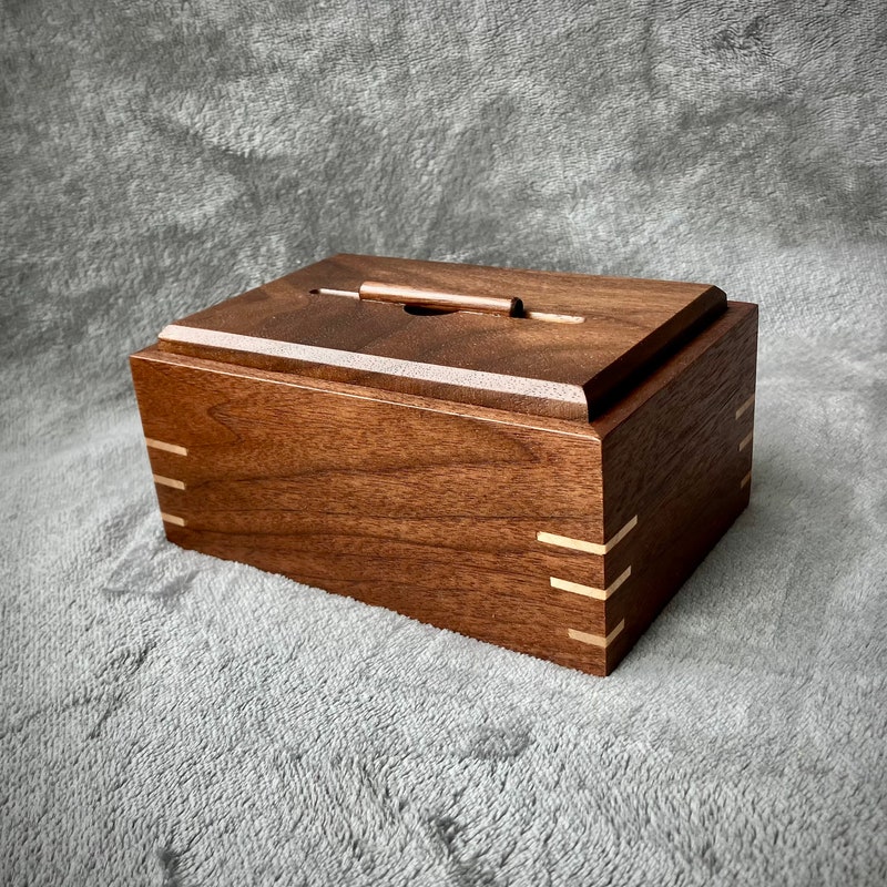 Wooden Square Shape Urns For Use Keepsake Ashes Handmade