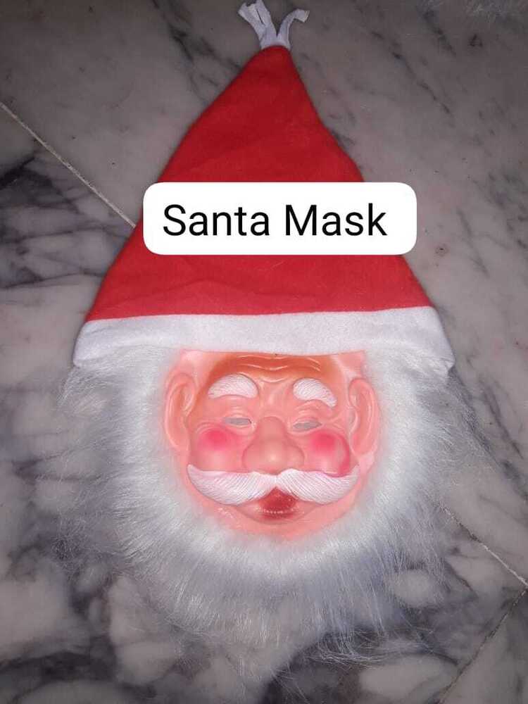 Santa Mask - Color: Red (Cap Area)