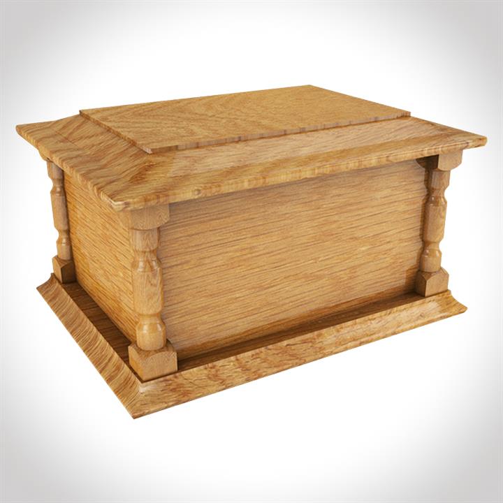 Dark Wooden Acacia Rectangular Eternal Urn