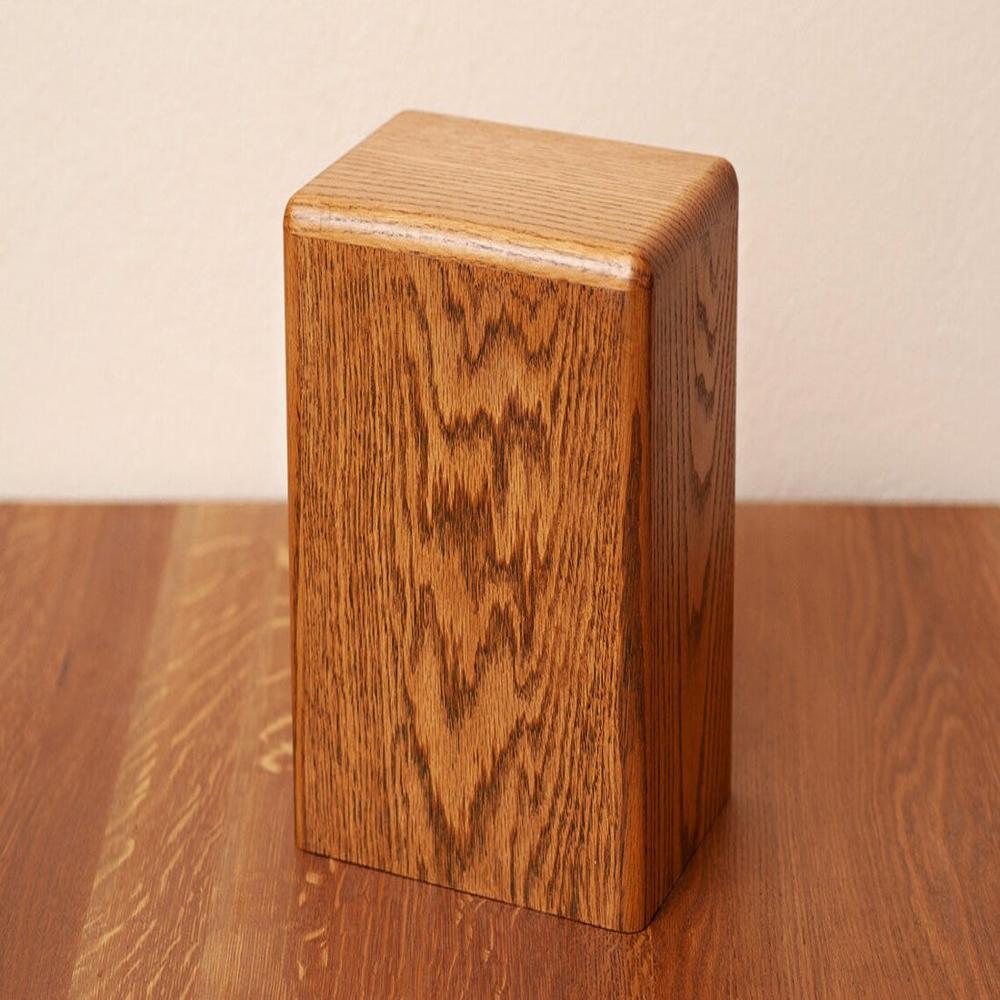 Dark Wooden Acacia Rectangular Eternal Urn
