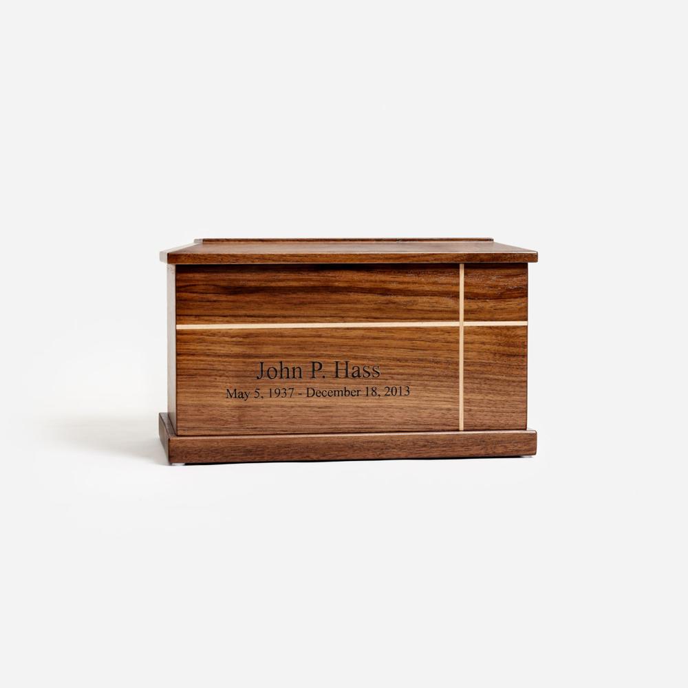 Dark Wooden Acacia Rectangular Eternal Urn