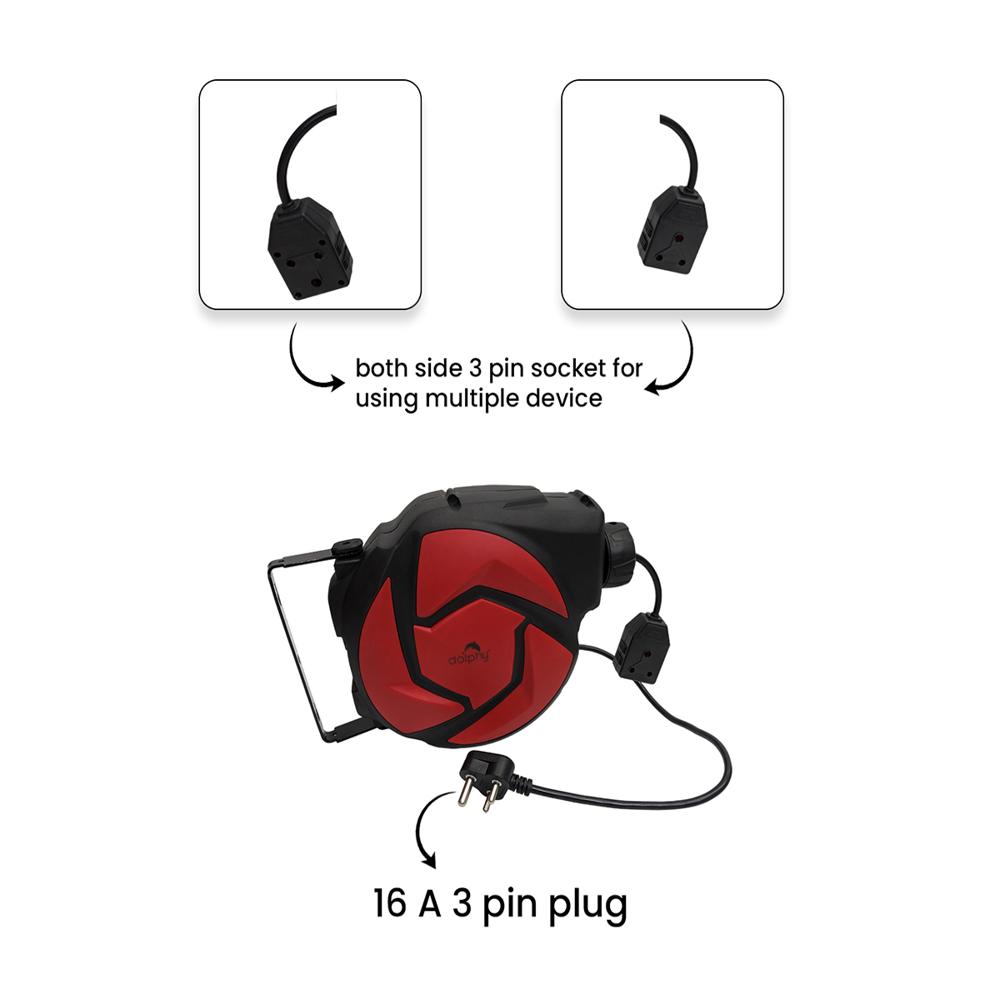 Automatic Cable Reel - Color: Red