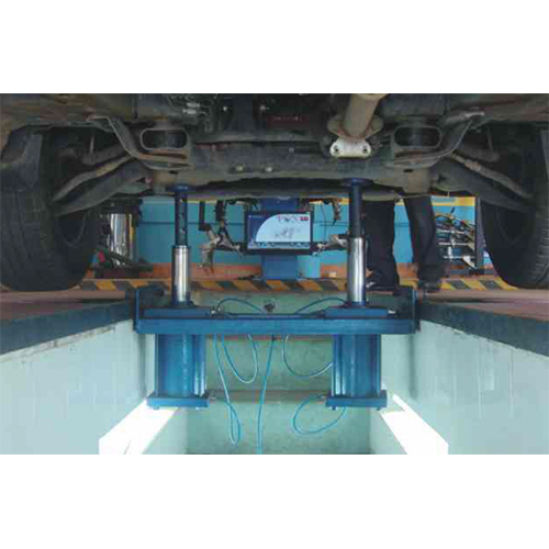 4 Ton Pneumatic Jack With Trolley - Material: Mild Steel