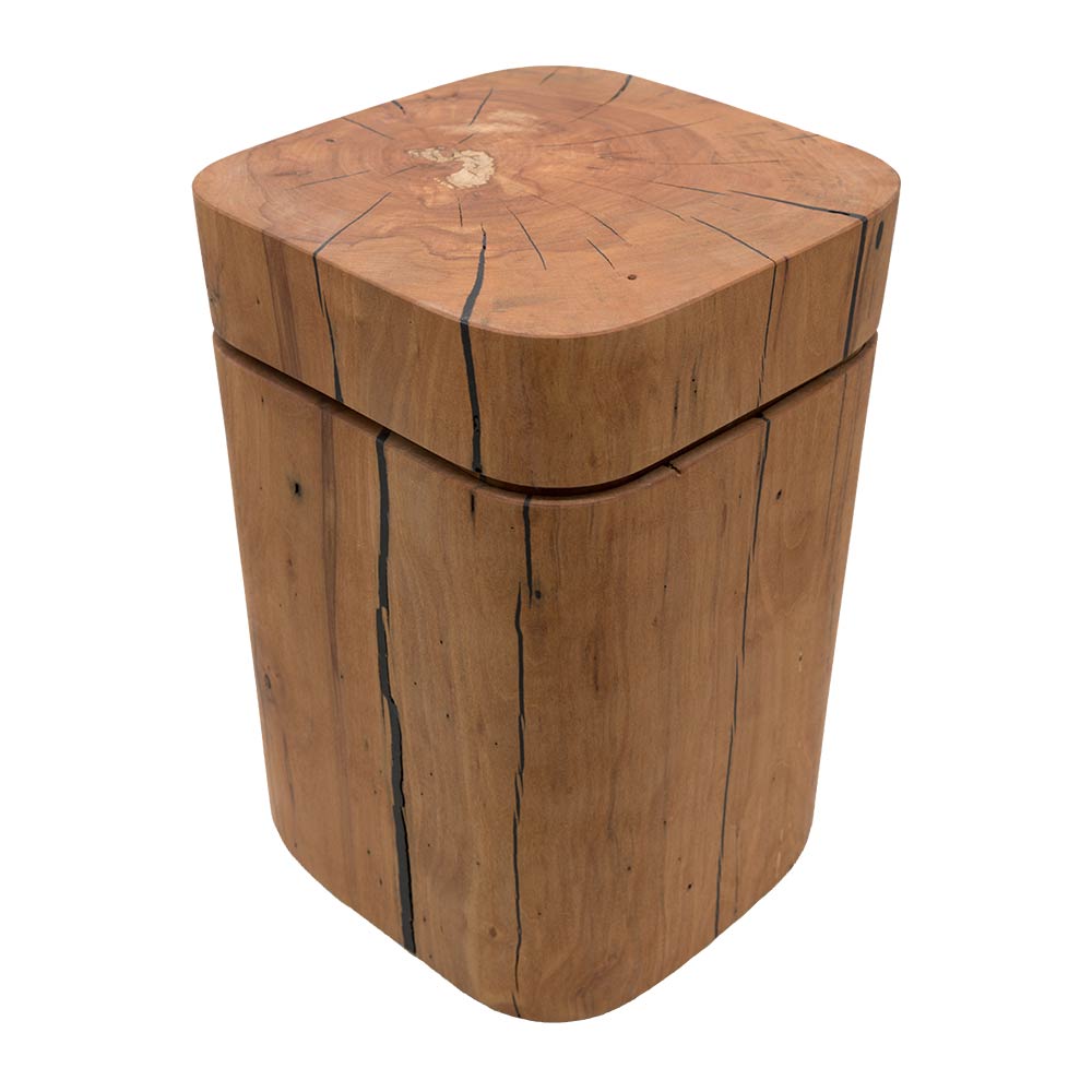 Round Shape Wooden Urns for Human Ashes