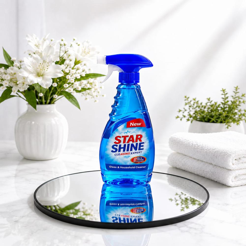 500ml Ultra Shine Glass And Household Cleaner - Color: Blue