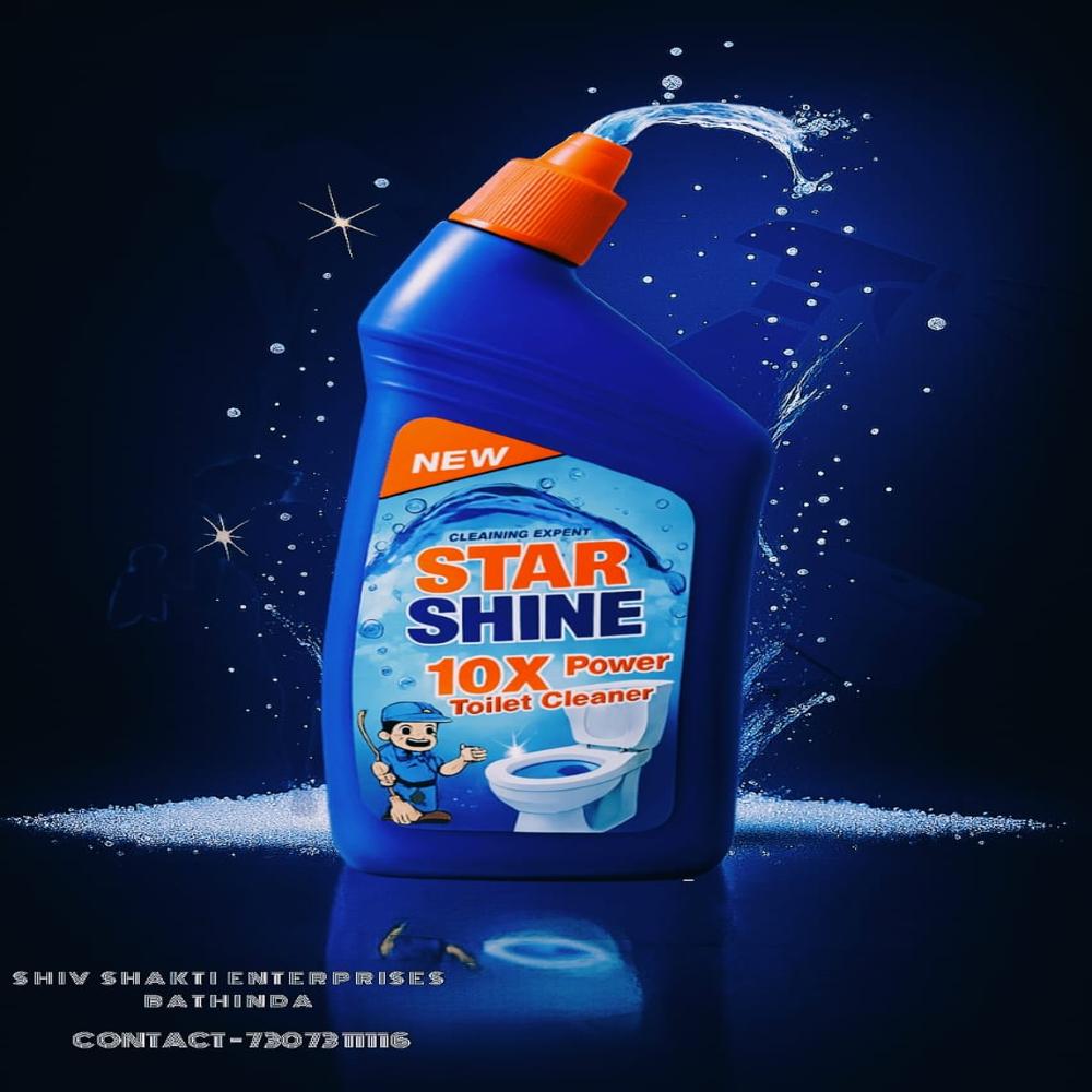 1l Star Shine Toilet Cleaner - Color: Blue