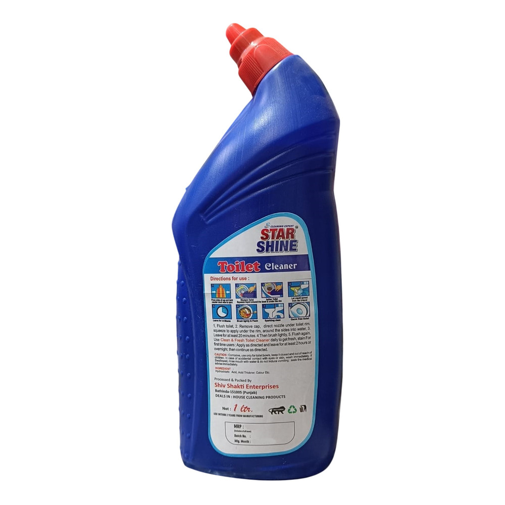 1l Star Shine Toilet Cleaner - Color: Blue