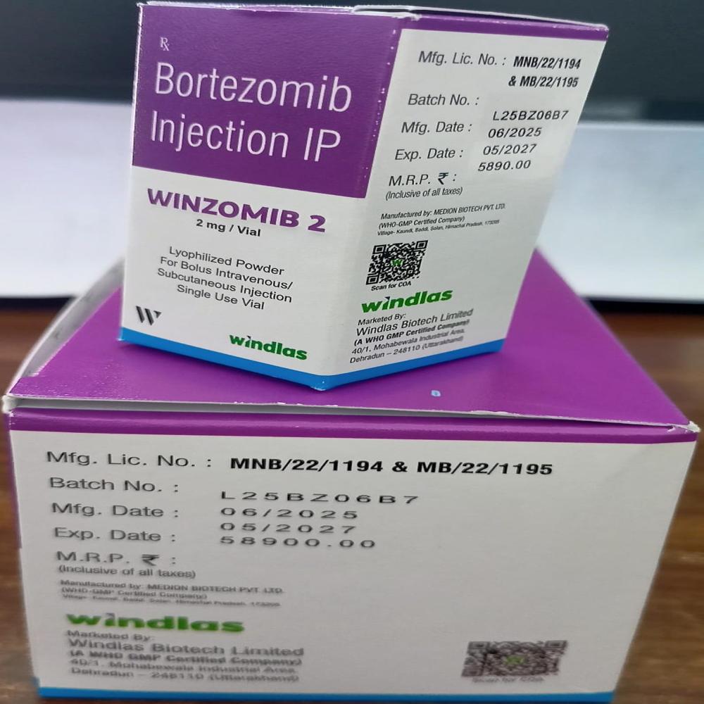 Bortezomib 2 Mg/ Vial - Drug Type: Injection