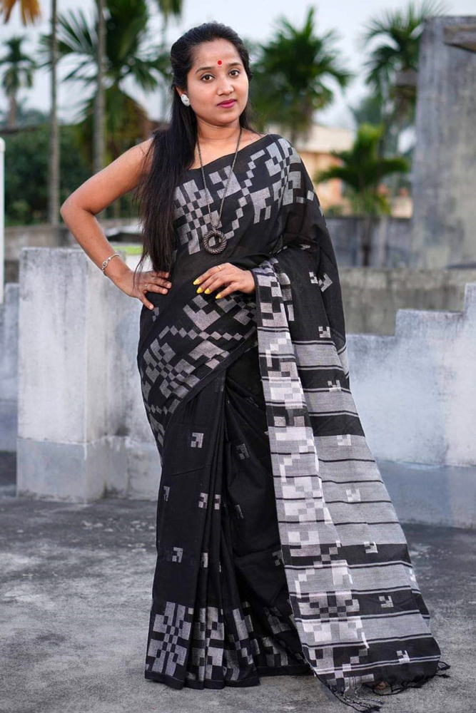 Black Color Saree