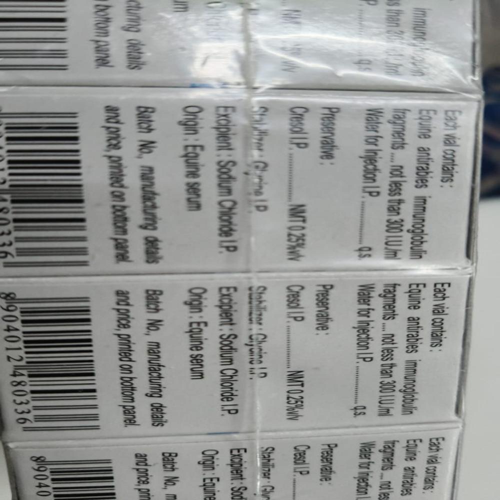 Equine Rabies Immunoglobulin (1500iu)