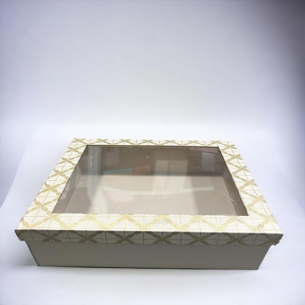 Top Bottom Window Packaging Box - Coating Type: Customized