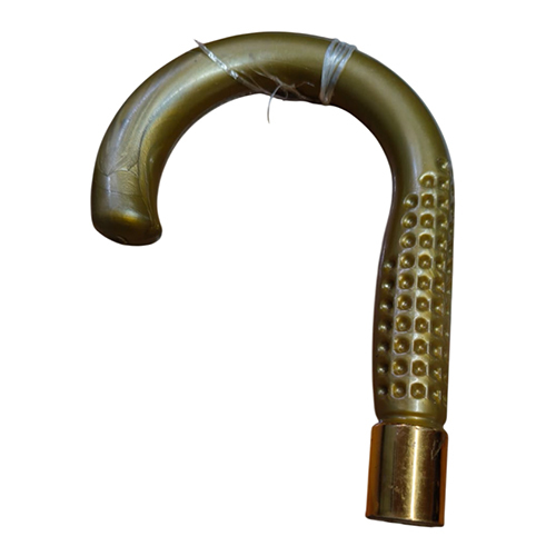 J Shape Umbrella Handle - Color: Golden