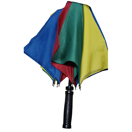 Single Fold Long Umbrella - Color: Multi-Color
