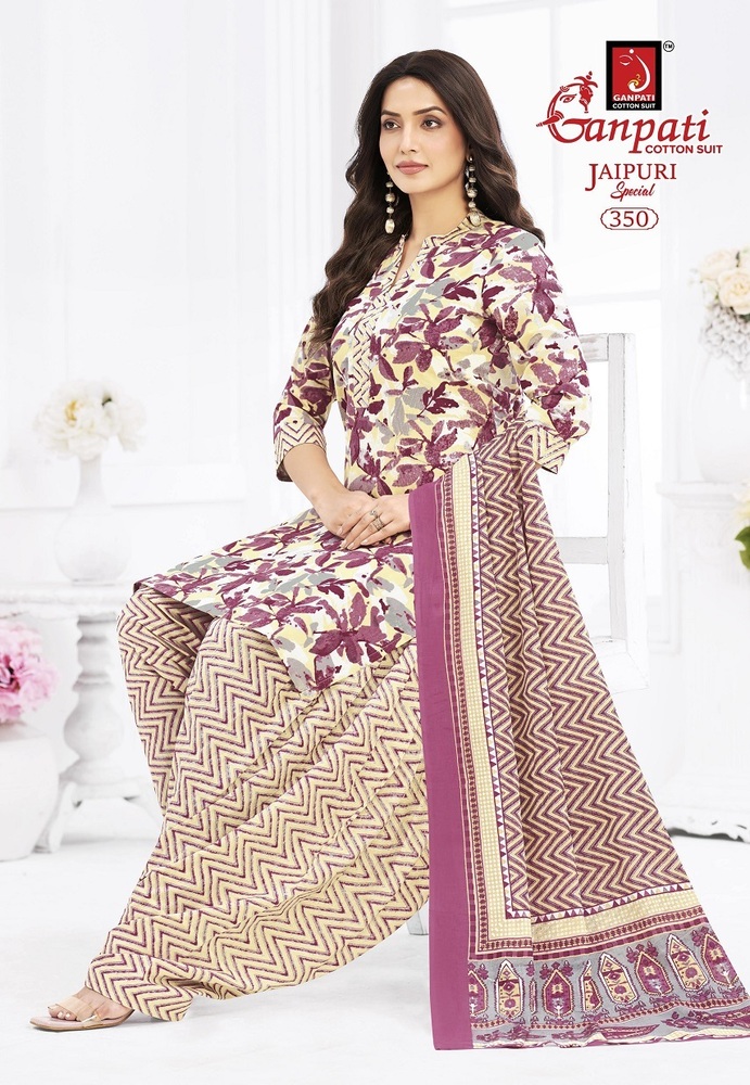 Ganpati Jaipuri Patiyala Vol-17  Dress Material