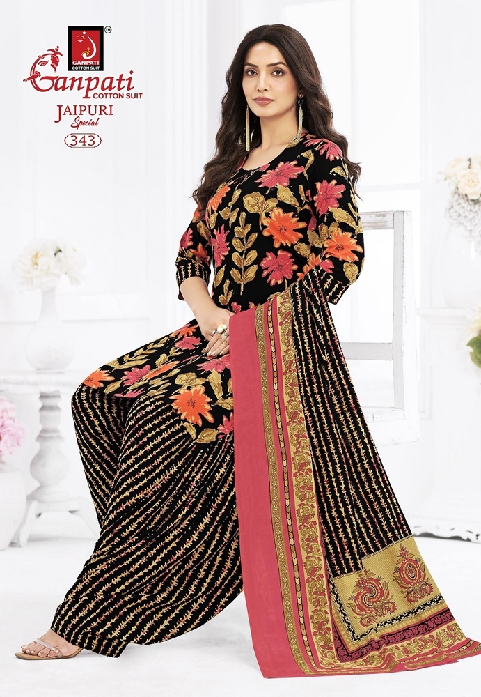 Ganpati Jaipuri Patiyala Vol-17  Dress Material