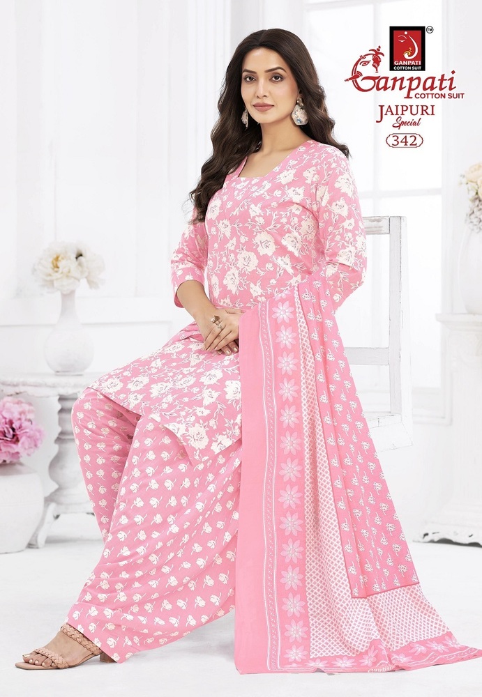 Ganpati Jaipuri Patiyala Vol-17  Dress Material