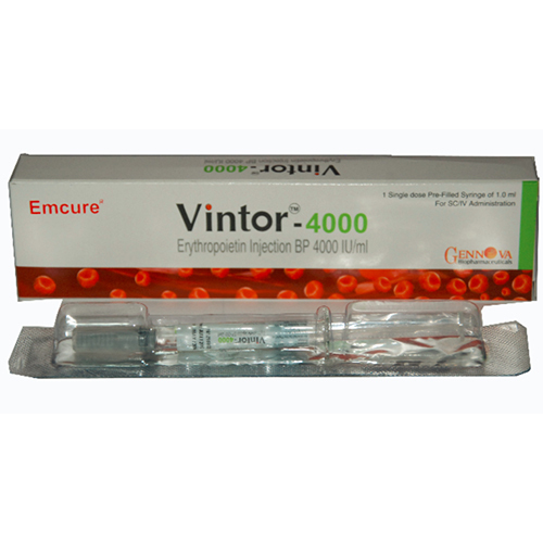 4000 IU-Ml Erythropoietin Injection BP