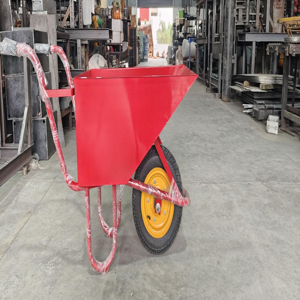 Double Wheel Barrow - Stainless Steel, Various Sizes | Polished Finish, Durable Cement White Jali Design, Enhanced Stability For Heavy-duty Material Transport