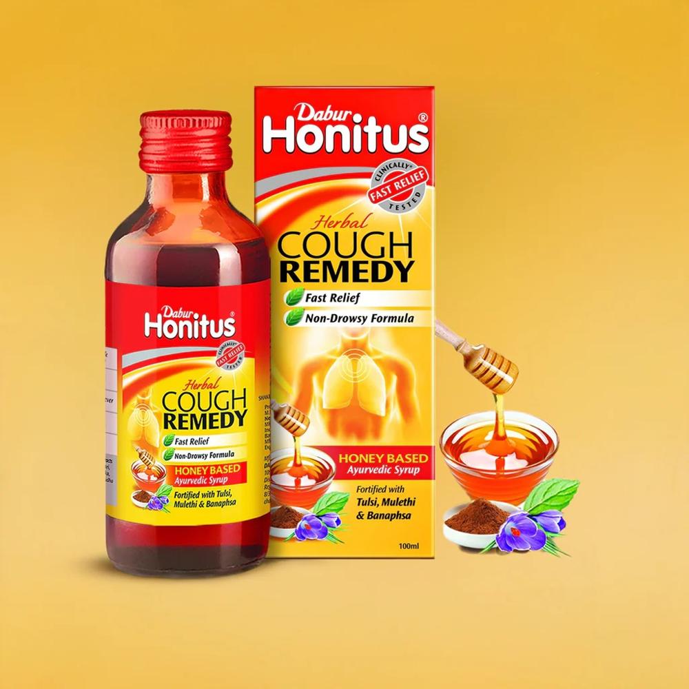Dabur Honitus Cough Remedy Syrup 200 Ml - Age Group: For Adults