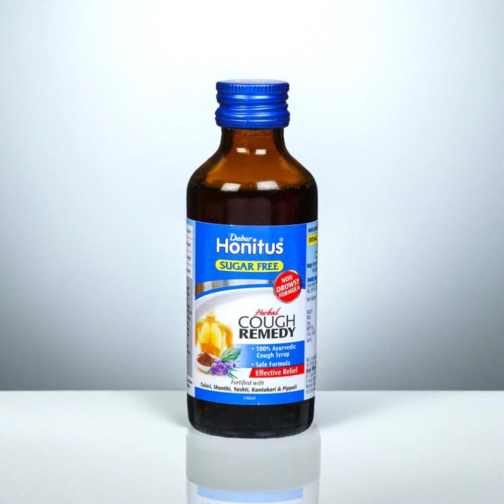Dabur Honitus Sugar Free Syrup 100ml - Age Group: For Adults