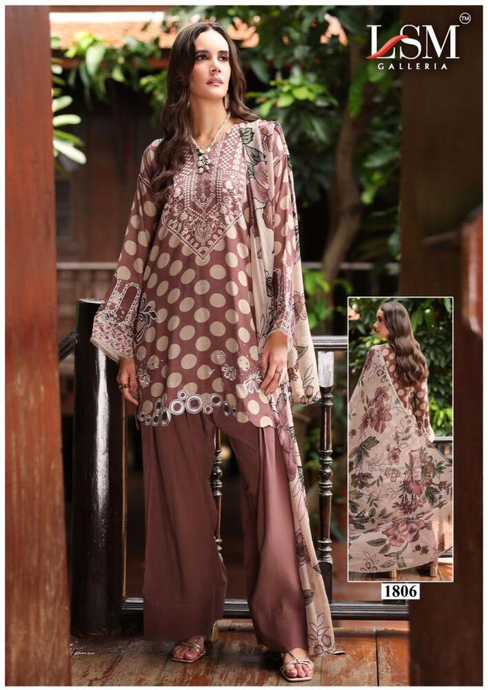Lsm Parian Dream Vol-18 Karachi Dress Material