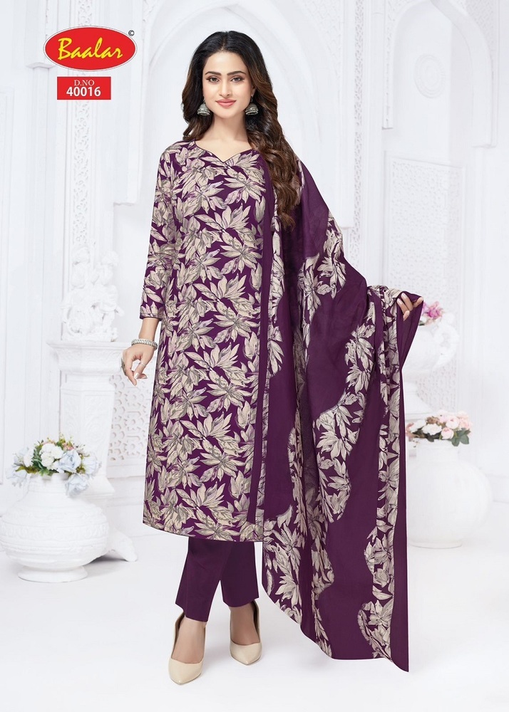 Baalar Kashmir Cotton Vol-3 a   Dress Material