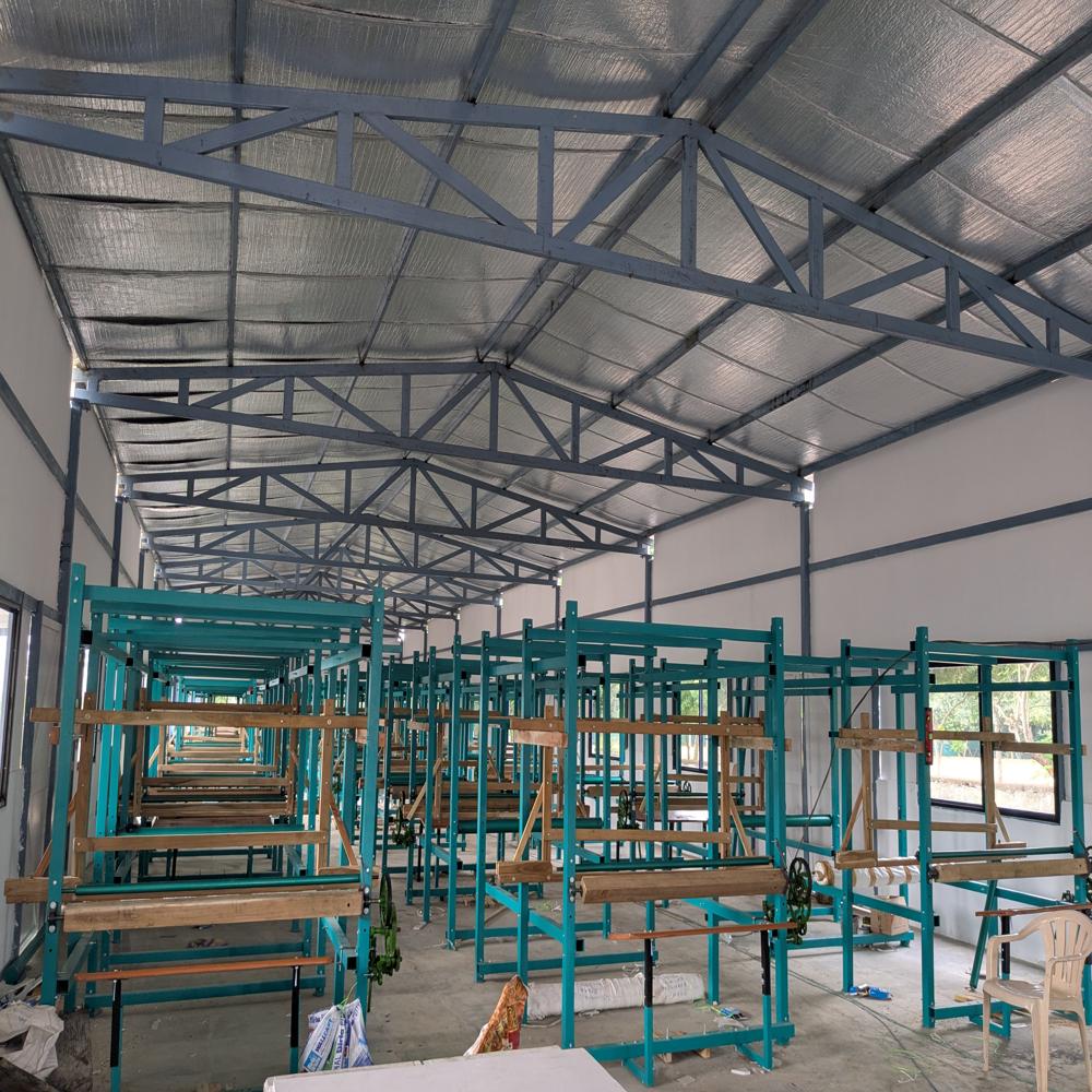 10 Meterday Semi Automatic Handloom Machine - Color: Yellow Paint Coated