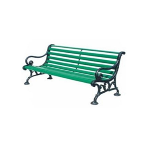 Cast Iron Bench - Color: Green