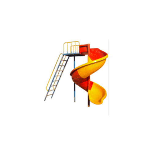 8 Ft Spiral Slide - Color: Multicolor
