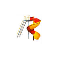 8 Ft Spiral Slide - Color: Multicolor