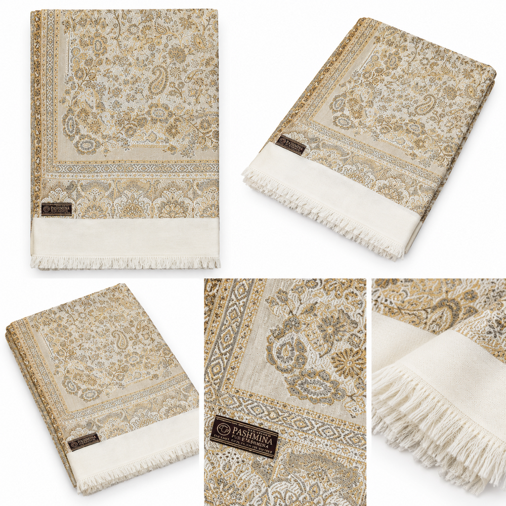 Kashmiri Pashmina Shawl - Size: 70 A 200 Cm (Standard)