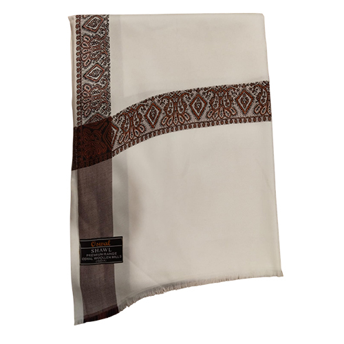 Premium Woolen Oswal Shawl - Color: Black