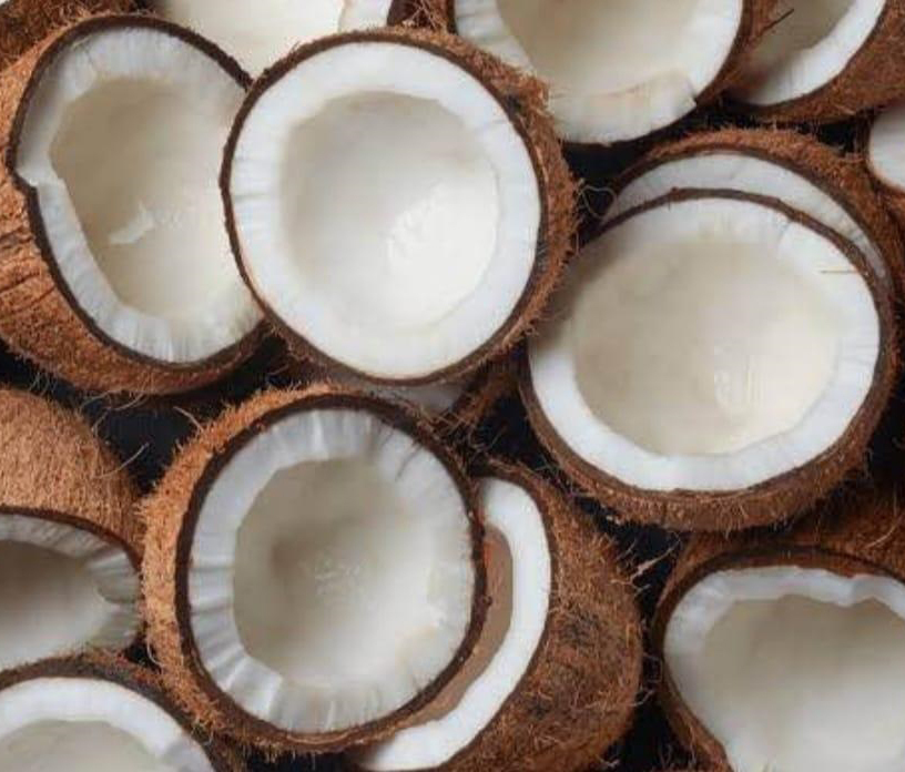 Fresh Coconut - Color: Brown Outer Shell; White Inner Flesh