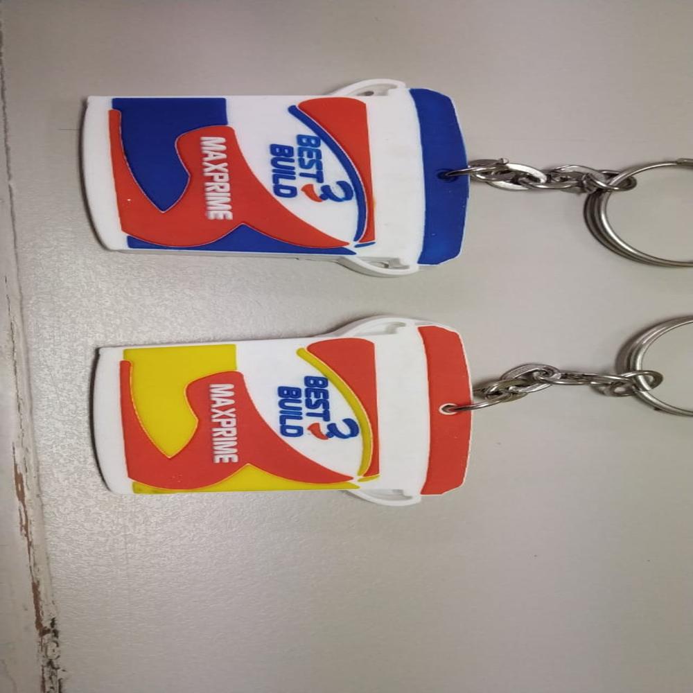 Rubber Keychain - Color: Multi Color
