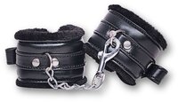 Black Leather Bdsm Bondage Handcuff