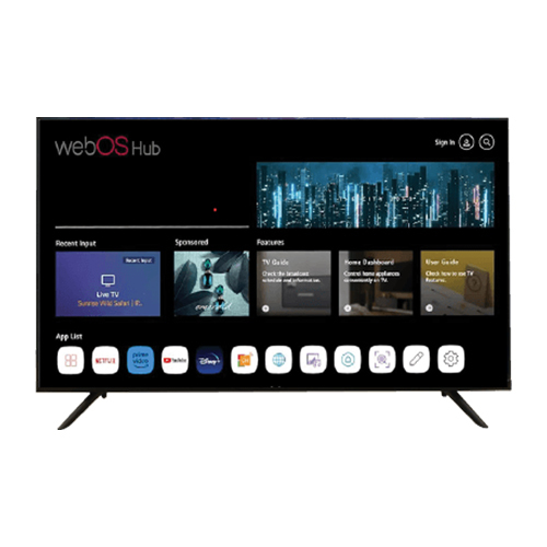 43Inch Led Tv - Color: Black