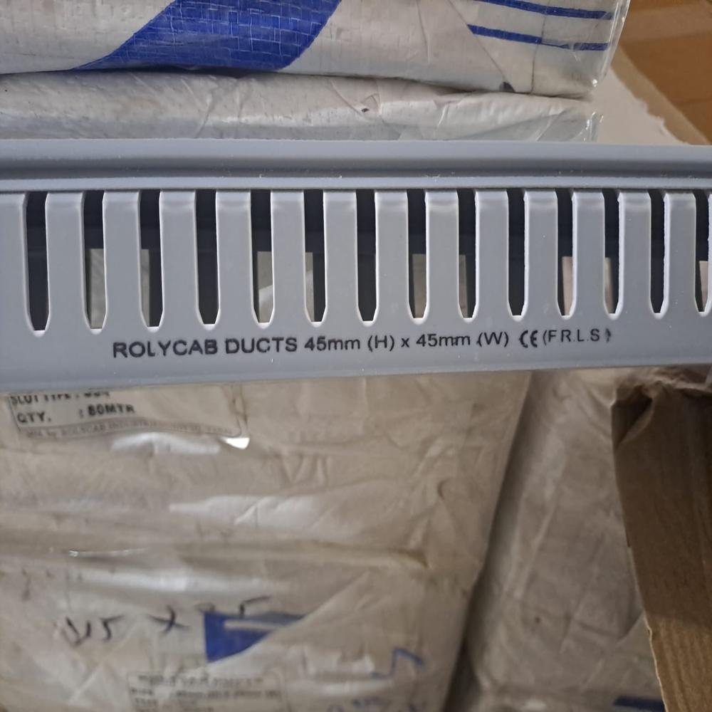 Pvc Channel Duct - Pvc Material, Standard Slot Design, Grey Color | Waterproof, Wear-resistant, Weatherproof For Industrial Applications