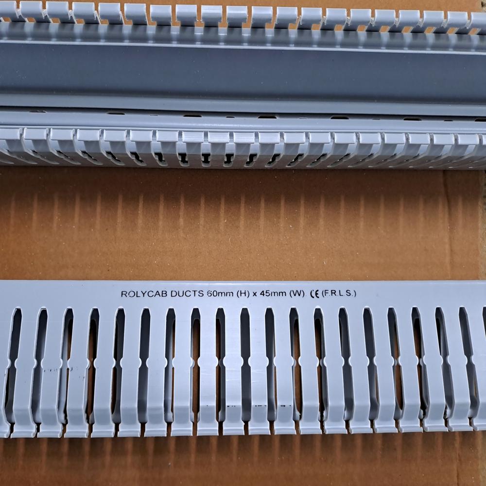 Pvc Channel Duct - Pvc Material, Standard Slot Design, Grey Color | Waterproof, Wear-resistant, Weatherproof For Industrial Applications