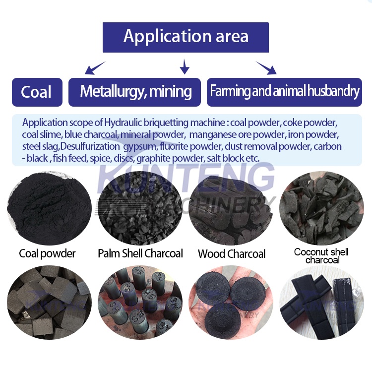 Wood Coconut Shell Sawdust Charcoal Briquette Machine Production Line