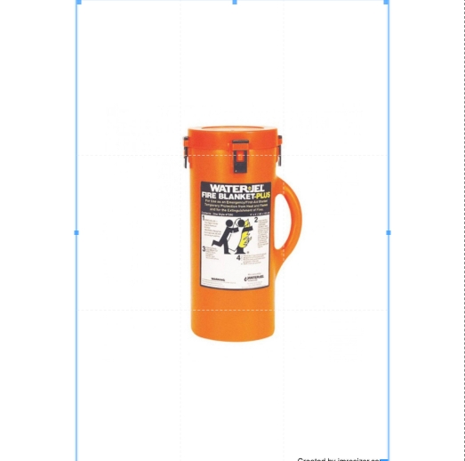 Water Gel Fire Blanket - Material: Plastic