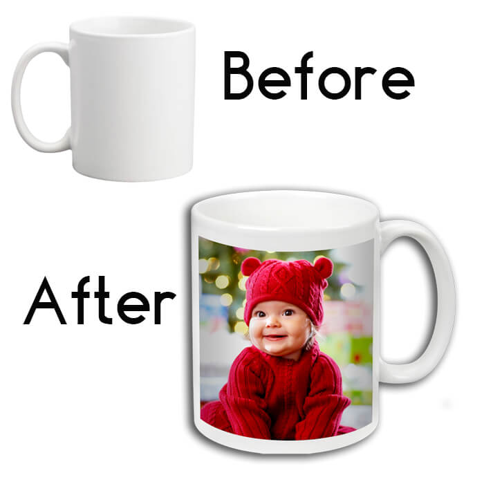 White Sublimation Coffee Mug - Features: Durable