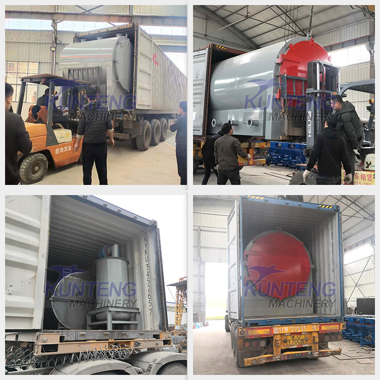 Horizontal Lump Wood Charcoal Kiln Carbonization Furnace Stove