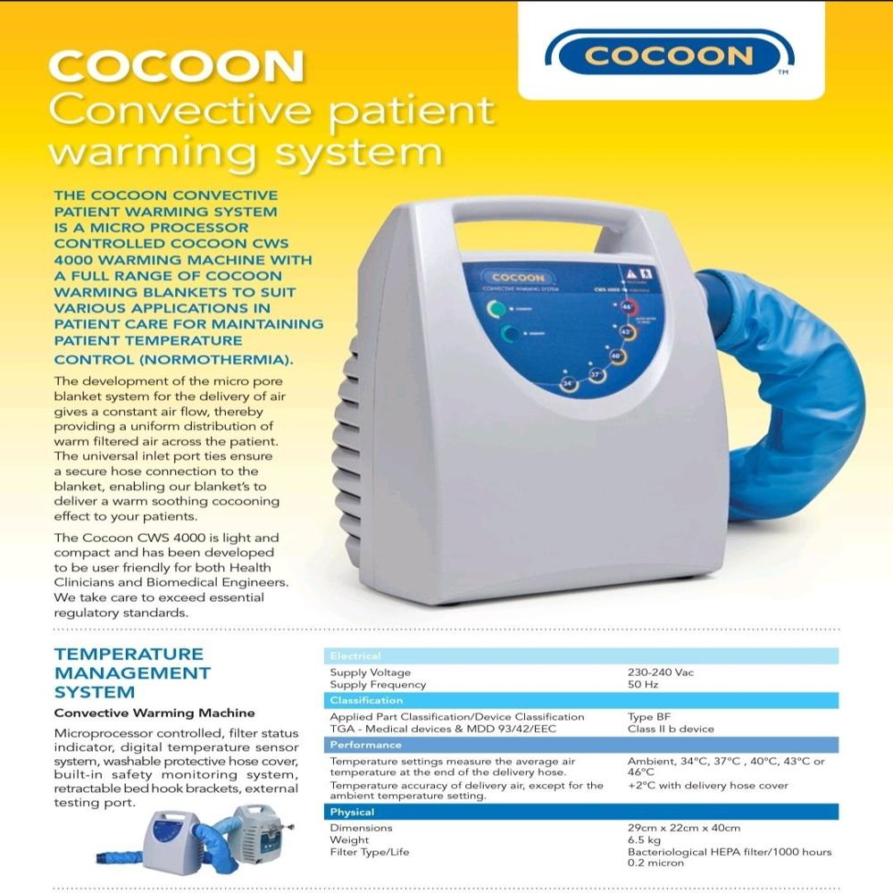 Cocoon Cws 5000 Patient Warmer Cocoon CWS 5000 Patient Warming System
