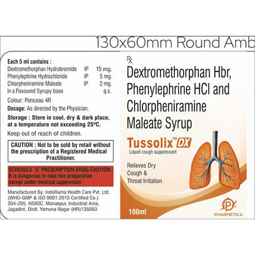 Tussolix-Dx Syrup - Physical Form: Liquid