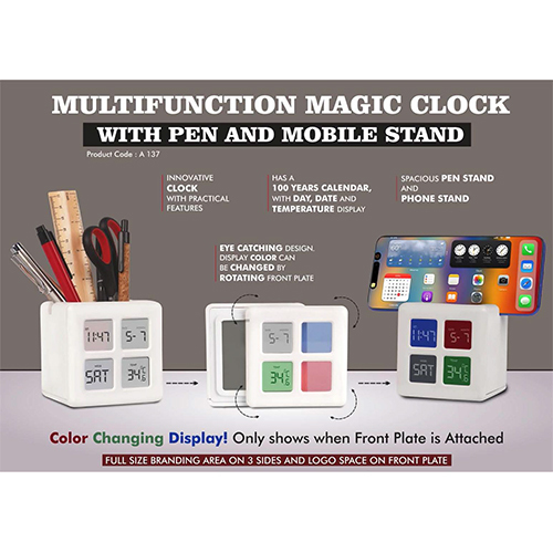 A137 Multifunction Magic Table Clock with Tumbler
