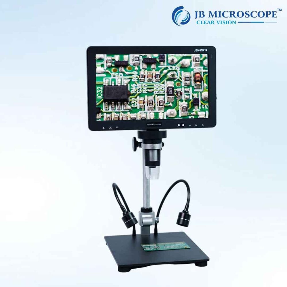 Digital Portable Inspection Microscope Jbm-Dm12 - Coarse Adjustment Range: Adjustable Via Focus Knob For Entire Focus Mechanism